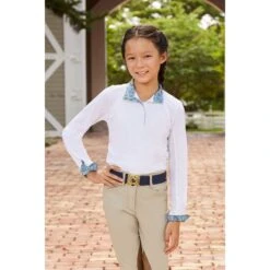 RJ Classics Kids' Maddie Jr 37.5 Show Shirt - White/Blue Paisley Floral 4 RJ Classics Kids' Maddie Jr 37.5 Show Shirt - White/Blue Paisley Floral -Ovation Sale Shop 673129 800 800