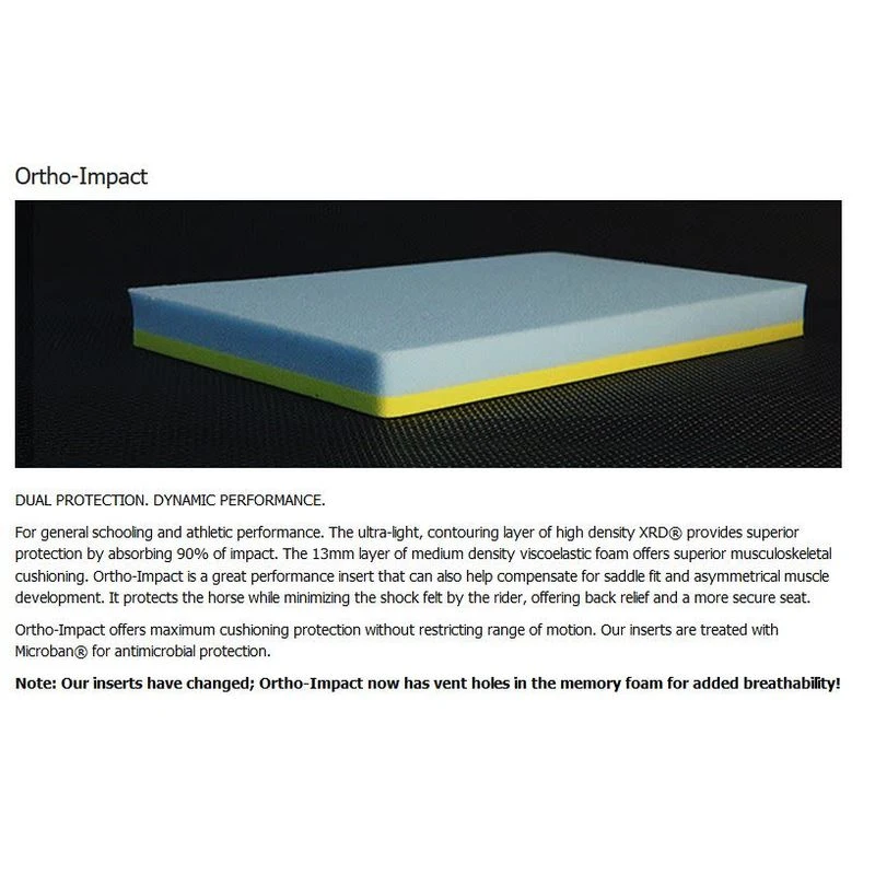 T3 Felt Lined Ortho Impact Performance Pad - Black 2 T3 Felt Lined Ortho Impact Performance Pad - Black - Image 2