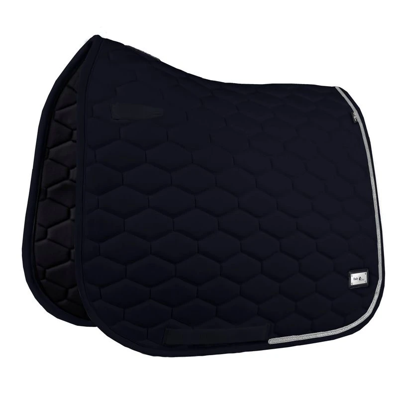 Fair Play Hexagon Crystal Dressage Saddle Pad - Black 1 Fair Play Hexagon Crystal Dressage Saddle Pad - Black
