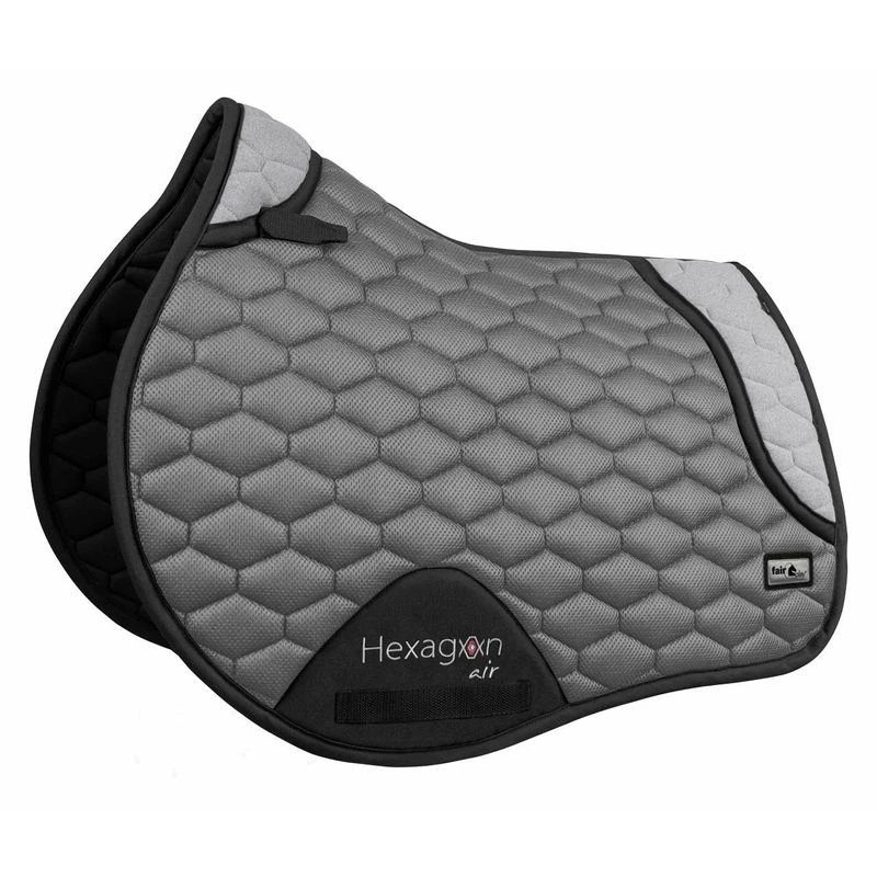 Fair Play Hexagon Air Mesh Jump Saddle Pad - Grey 1 Fair Play Hexagon Air Mesh Jump Saddle Pad - Grey