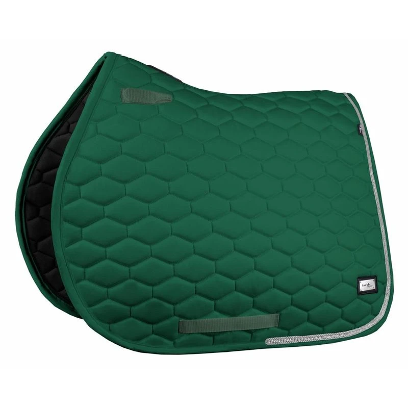 Fair Play Hexagon Crystal All Purpose Saddle Pad - Dark Green 1 Fair Play Hexagon Crystal All Purpose Saddle Pad - Dark Green