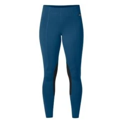 Kerrits Women's Flow Rise Knee Patch Performance Tights - Lagoon
