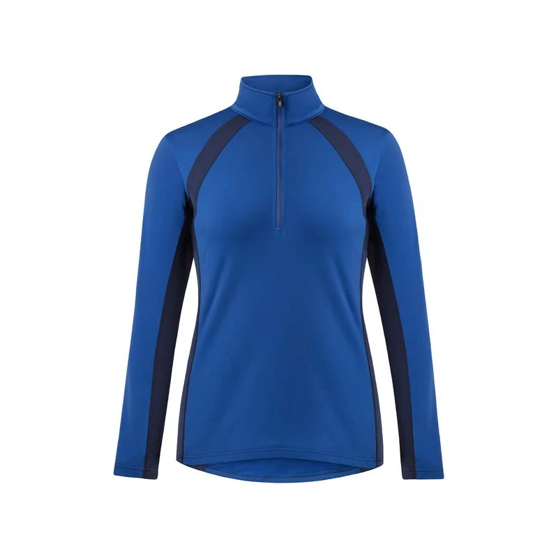Kerrits Women's Rail Side Quarter Zip Tech Top - True Blue 1 Kerrits Women's Rail Side Quarter Zip Tech Top - True Blue