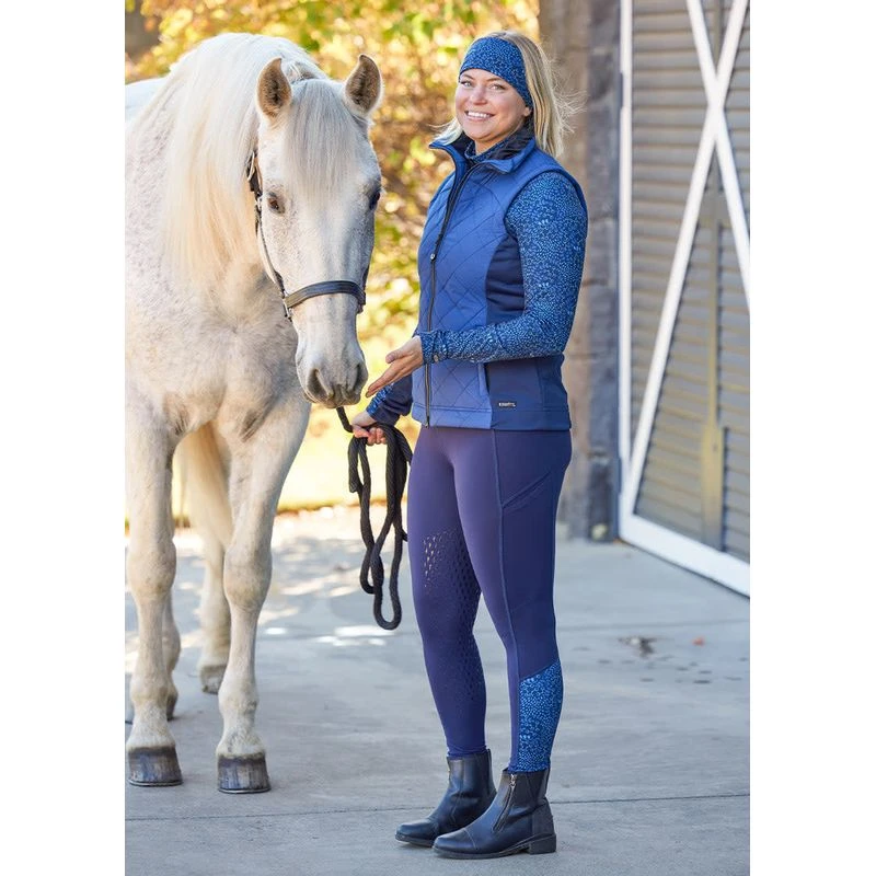 Kerrits Women's Thermo Tech 2.0 Extended Grip Tights - Ink/Ink Snaffle Harmony 5 Kerrits Women's Thermo Tech 2.0 Extended Grip Tights - Ink/Ink Snaffle Harmony - Image 5