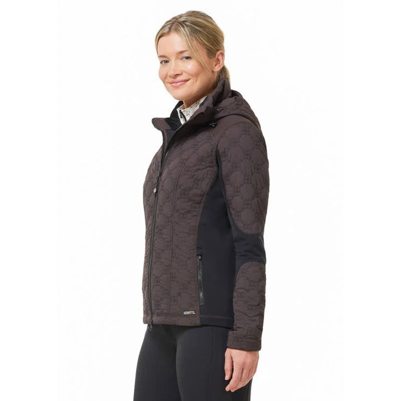 Kerrits Women's Bit By Bit Quilted Jacket - Java 3 Kerrits Women's Bit By Bit Quilted Jacket - Java - Image 3