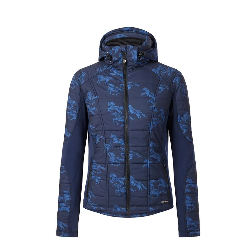 Kerrits Women's Light & Lofty Quilted Jacket - Ink Run Free 1 Kerrits Women's Light & Lofty Quilted Jacket - Ink Run Free