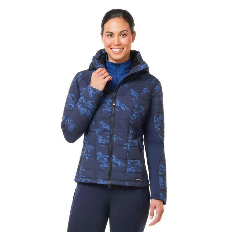 Kerrits Women's Light & Lofty Quilted Jacket - Ink Run Free 2 Kerrits Women's Light & Lofty Quilted Jacket - Ink Run Free - Image 2