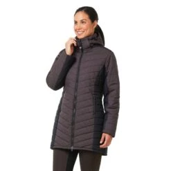 Kerrits Women's Horsey Houndstooth Insulated Parka - Java Houndstooth/Black -Ovation Sale Shop 682950 800 800