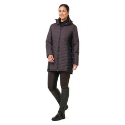 Kerrits Women's Horsey Houndstooth Insulated Parka - Java Houndstooth/Black -Ovation Sale Shop 682952 800 800
