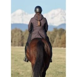 Kerrits Women's Horsey Houndstooth Insulated Parka - Java Houndstooth/Black -Ovation Sale Shop 682954 800 800