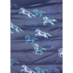 Kerrits Kids' Pony Tracks Reversible Quilted Vest - Ink Run Free/Peacock -Ovation Sale Shop 683003 800 800