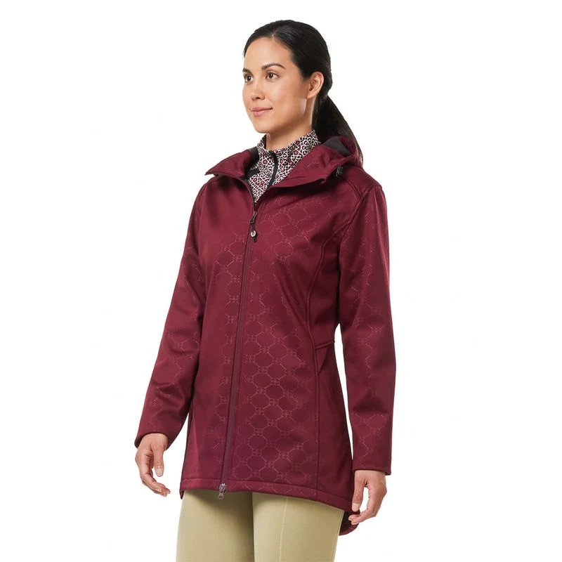 Kerrits Women's Lucky Bits Softshell Riding Jacket - Sangria 2 Kerrits Women's Lucky Bits Softshell Riding Jacket - Sangria - Image 2