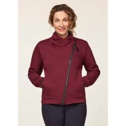 EQL Women's Wrap Front Fleece Jacket - Sangria 8 EQL Women's Wrap Front Fleece Jacket - Sangria -Ovation Sale Shop 688301 800 800