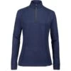 RJ Classics Women's Logan Zip Tech Shirt - Twilight Blue Heather -Ovation Sale Shop 691415 800 800