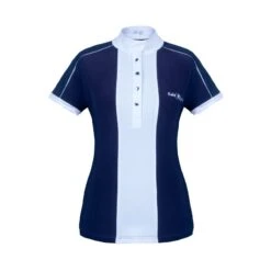 Fair Play Women's Claire Short Sleeve Competition Shirt - Navy/White
