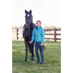 Kerrits Kids' Fleece Lite II Knee Patch Tights - Lagoon Herringbone -Ovation Sale Shop 693764 800 800