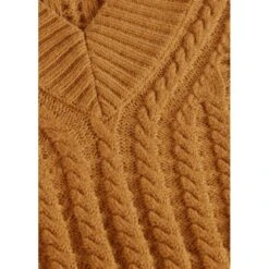 EQL Women's Brittany Cable Knit V-Neck Sweater - Spice -Ovation Sale Shop 694399 800 800