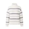 EQL Women's Railway Stripe Sweater - Soft White/Black -Ovation Sale Shop 694413 800 800