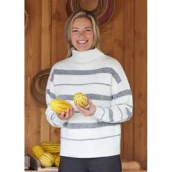 EQL Women's Railway Stripe Sweater - Soft White/Black 11 EQL Women's Railway Stripe Sweater - Soft White/Black -Ovation Sale Shop 694418 800 800