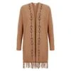 EQL Women's Bits & Fringe Cardigan - Caramel/Java 12 EQL Women's Bits & Fringe Cardigan - Caramel/Java -Ovation Sale Shop 694480 800 800