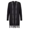 EQL Women's Bits & Fringe Cardigan - Black/Sterling -Ovation Sale Shop 694498 800 800