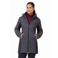 Kerrits Women's Horsey Houndstooth Insulated Parka - Peppercorn Houndstooth/Black -Ovation Sale Shop 694517 800 800