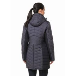Kerrits Women's Horsey Houndstooth Insulated Parka - Peppercorn Houndstooth/Black -Ovation Sale Shop 694518 800 800