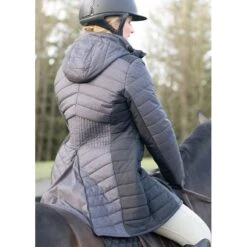 Kerrits Women's Horsey Houndstooth Insulated Parka - Peppercorn Houndstooth/Black -Ovation Sale Shop 694521 800 800