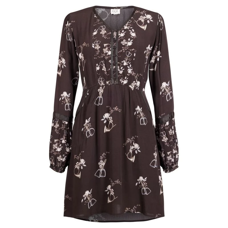 EQL Women's Gwenyth Ecovero Tunic Dress - Java Hunt Field Floral 1 EQL Women's Gwenyth Ecovero Tunic Dress - Java Hunt Field Floral
