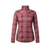 Kerrits Women's Not Just A Barn Shirt - Sangria Plaid -Ovation Sale Shop 694659 800 800
