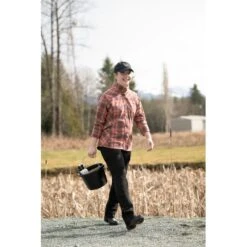 Kerrits Women's Not Just A Barn Shirt - Sangria Plaid -Ovation Sale Shop 694661 800 800