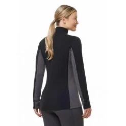 Kerrits Women's Stable Temp Merino Wool Quarter Zip Top - Black -Ovation Sale Shop 694960 800 800