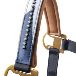 Horze Terrazzo Neoprene Lined Halter With Crystals - Dark Navy -Ovation Sale Shop 695163 800 800