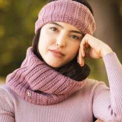 Horze Women's Jelena Knitted Neck Warmer Scarf - Wood Rose -Ovation Sale Shop 696994 800 800