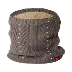 B Vertigo Women's Rosa Knitted Neck Warmer Scarf - Major Brown