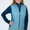 Romfh Women's Hampton Quilted Vest - Blue Spruce Bit Floret -Ovation Sale Shop 697770 800 800