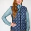 Romfh Women's Hampton Quilted Vest - Vintage Navy Bit Floret -Ovation Sale Shop 697870 800 800