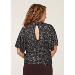 EQL Women's Lexi Cowl Neck Dolman Shirt - Black/ Mixed Bits -Ovation Sale Shop 698312 800 800