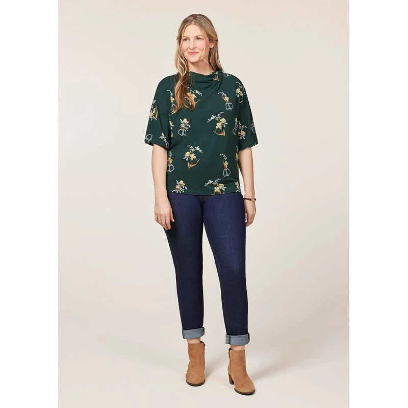 EQL Women's Lexi Cowl Neck Dolman Shirt - Ivy Hunt Field Floral 5 EQL Women's Lexi Cowl Neck Dolman Shirt - Ivy Hunt Field Floral - Image 5