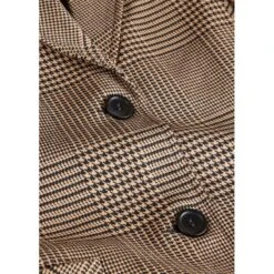 EQL Women's Chelsea Houndstooth Plaid Blazer - Camel/Black -Ovation Sale Shop 700398 800 800