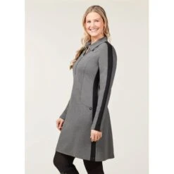 EQL Women's Ascent Ponte Tunic Dress - Charcoal Heather -Ovation Sale Shop 700473 800 800