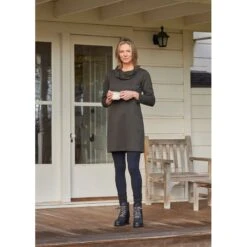 EQL Women's Textured Cowl Neck Dress - Evergreen 11 EQL Women's Textured Cowl Neck Dress - Evergreen -Ovation Sale Shop 700546 800 800