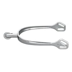 Herm Sprenger Ultra Fit 30mm Round End Small Smooth Rowel Spurs - Stainless Steel
