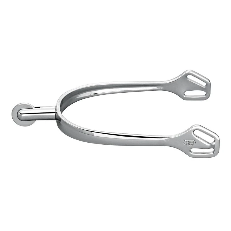 Herm Sprenger Ultra Fit 30mm Round End Small Smooth Rowel Spurs - Stainless Steel 1 Herm Sprenger Ultra Fit 30mm Round End Small Smooth Rowel Spurs - Stainless Steel