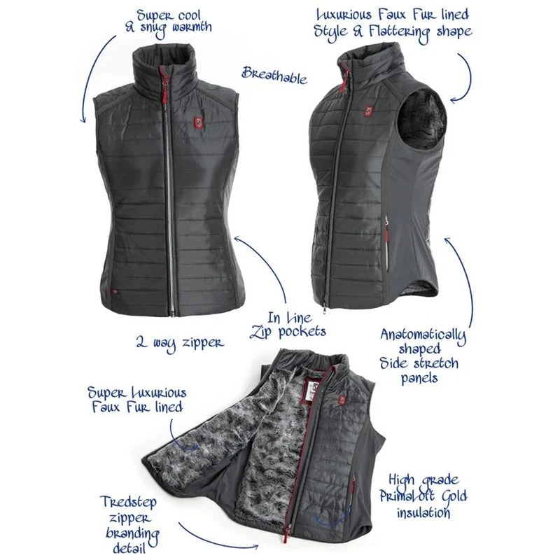 Tredstep Women's Calypso Vest - Gun Metal 4 Tredstep Women's Calypso Vest - Gun Metal - Image 4
