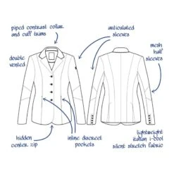 Tredstep Women's Solo Vision Competition Coat - Grey -Ovation Sale Shop 704882 800 800