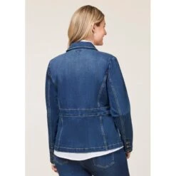 EQL Women's In Motion Denim Blazer - Midnight Wash -Ovation Sale Shop 711295 800 800
