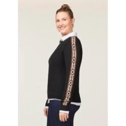 EQL Women's Snaffle Stripe Sweater - Black/Caramel -Ovation Sale Shop 711396 800 800