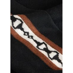 EQL Women's Snaffle Stripe Sweater - Black/Caramel -Ovation Sale Shop 711398 800 800