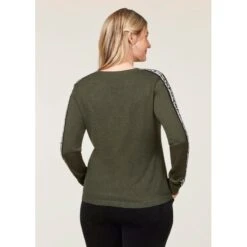 EQL Women's Snaffle Stripe Sweater - Hunter/Navy 7 EQL Women's Snaffle Stripe Sweater - Hunter/Navy -Ovation Sale Shop 711437 800 800